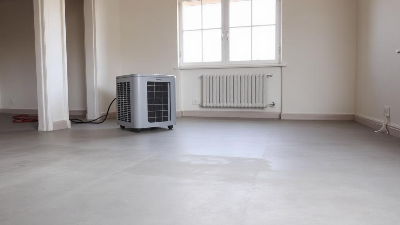 Contrôle d'humidité sur une chape béton