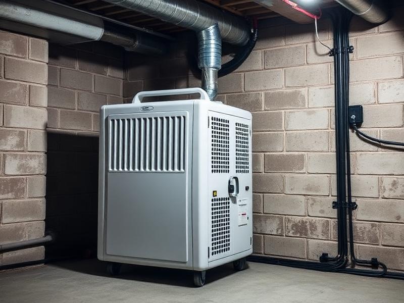 Installation des déshumidificateurs sur site
